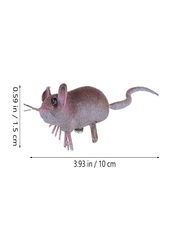 Toddmomy Fake Mouse: 5Pcs Fake Mice Simulated Mouse Toy Rat Figurine Terrible Prank Props for Halloween Party Supplies - Image 4